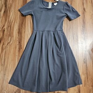 Size Small LuLaRoe Gray Midi Dress
